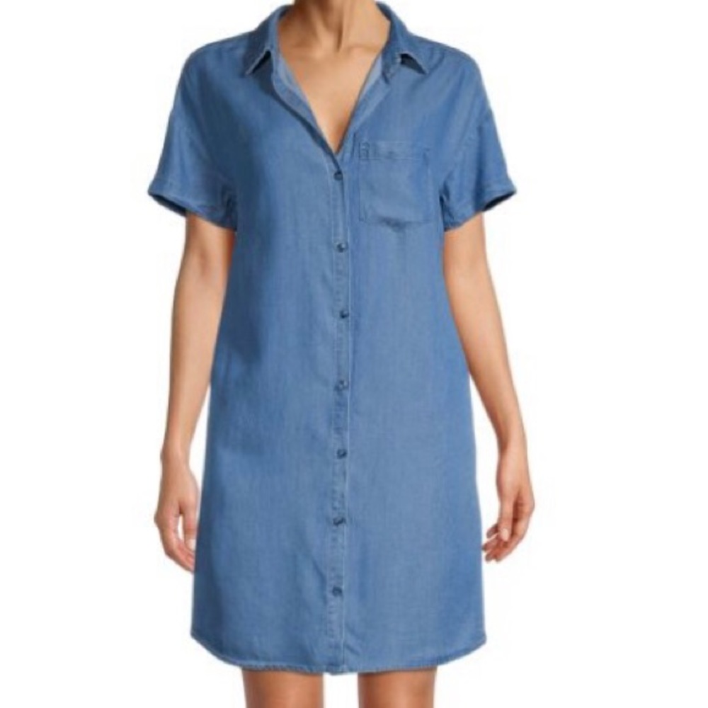 Walter Baker Maryanna Drop Shoulder Denim Shirt Dress (Size Small) NWT